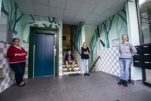 Entree Damsterborg opgefleurd: “Het roodborstje is favoriet”